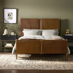 Featuring Salado Heirloom Sienna-Queen Bed by Four Hands at Amethyst Home. Solid ash framing and heirloom leather panel details craft this safari-inspired bed frame. Sourced from one of the oldest family-owned tanneries in Italyâ€™s Bassano del Grappa, our heirloom leather covering is salvaged and processed from upcycled hides featuring an abundance of. Amethyst Home provides interior design, new home construction design consulting, vintage area rugs, and lighting in the Salt Lake City metro area.