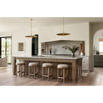 Featuring Saldino Stool by Four Hands at Amethyst Home. Bring a textural touch to the counter with the Saldino stool. Blonde-finished solid parawood supports rounded seating of soft beige shearling for comfort and style alike.
Overall Dimensions: 17"W x 17"L x 26"HColors: Blonde Nettlewood, Beige ShearlingMaterials: Solid Nettlewood, Shearling Weight: 15.21 l.  Amethyst Home provides interior design, new home construction design consulting, vintage area rugs, and lighting in the Boston metro area.