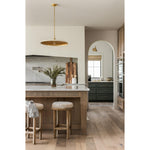 Featuring Saldino Stool by Four Hands at Amethyst Home. Bring a textural touch to the counter with the Saldino stool. Blonde-finished solid parawood supports rounded seating of soft beige shearling for comfort and style alike.
Overall Dimensions: 17"W x 17"L x 26"HColors: Blonde Nettlewood, Beige ShearlingMaterials: Solid Nettlewood, Shearling Weight: 15.  Amethyst Home provides interior design, new home construction design consulting, vintage area rugs, and lighting in the Los Angeles metro area.