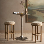 Featuring Saldino Stool by Four Hands at Amethyst Home. Bring a textural touch to the counter with the Saldino stool. Blonde-finished solid parawood supports rounded seating of soft beige shearling for comfort and style alike.
Overall Dimensions: 17"W x 17"L x 26"HColors: Blonde Nettlewood, Beige ShearlingMaterials: Solid Nettlewood, Shearling Weight: 15.21. Amethyst Home provides interior design, new home construction design consulting, vintage area rugs, and lighting in the San Diego metro area.