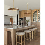 Featuring Saldino Stool by Four Hands at Amethyst Home. Bring a textural touch to the counter with the Saldino stool. Blonde-finished solid parawood supports rounded seating of soft beige shearling for comfort and style alike.
Overall Dimensions: 17"W x 17"L x 26"HColors: Blonde Nettlewood, Beige ShearlingMaterials: Solid Nettlewood, Shearling Weight: .  Amethyst Home provides interior design, new home construction design consulting, vintage area rugs, and lighting in the Newport Beach metro area.