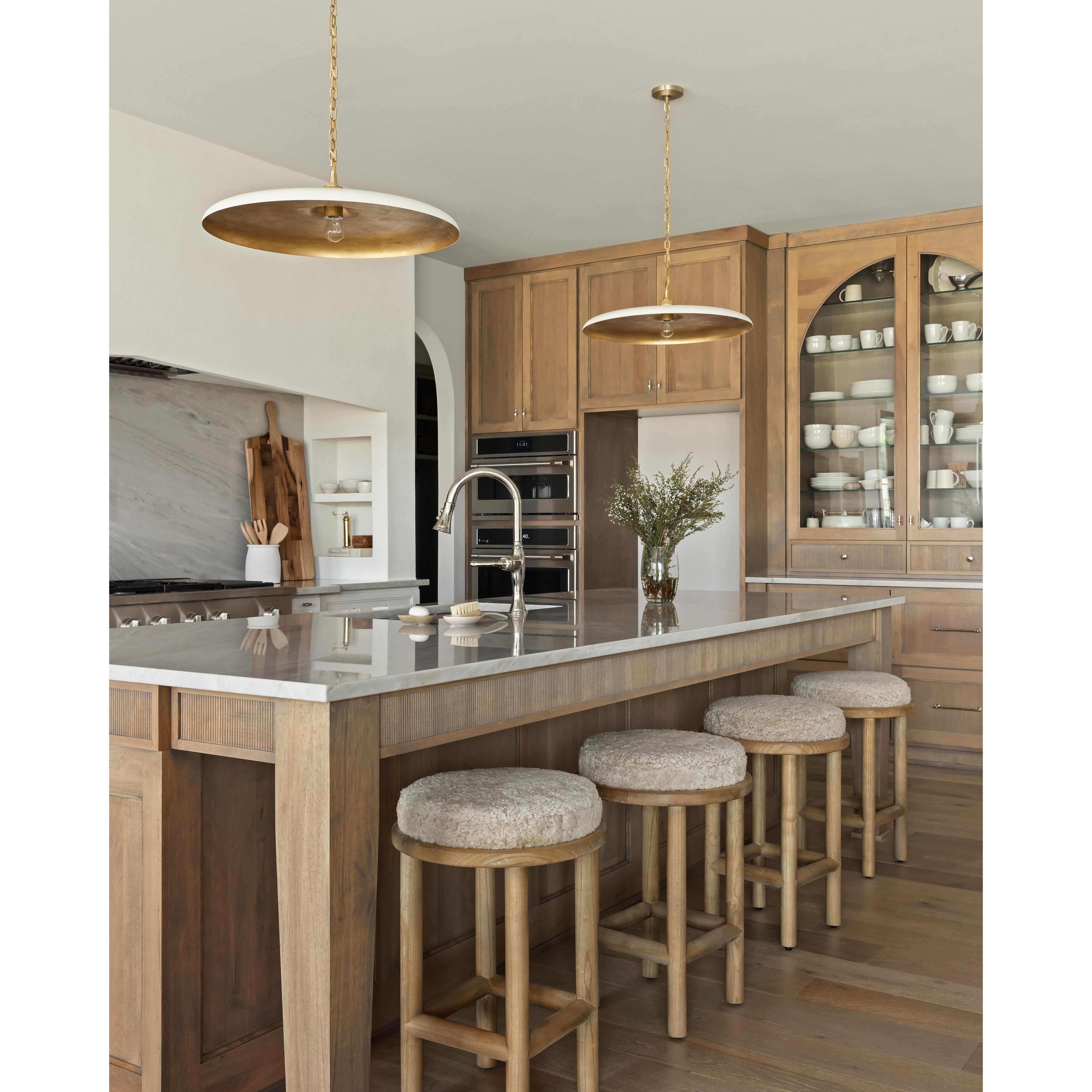 Featuring Saldino Stool by Four Hands at Amethyst Home. Bring a textural touch to the counter with the Saldino stool. Blonde-finished solid parawood supports rounded seating of soft beige shearling for comfort and style alike.
Overall Dimensions: 17"W x 17"L x 26"HColors: Blonde Nettlewood, Beige ShearlingMaterials: Solid Nettlewood, Shearling Weight: .  Amethyst Home provides interior design, new home construction design consulting, vintage area rugs, and lighting in the Newport Beach metro area.