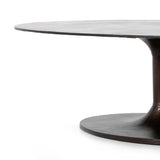 Featuring Simone Oval Coffee Table by Four Hands at Amethyst Home. We love the open, airy base of this Simone Oval Coffee Table. Place in your living room or lounge area and place your favorite accessories to elevate the space.Overall Dimensions: 54.75"W x 29.25"L x 16.50"HColors: Antique RustMaterials: AluminumWeight: 84.78 lbVolume: 14.34 cu ftClearance from Floor: 16.0"Tabletop Thickness: 0. Amethyst Home provides interior design services, furniture, rugs, and lighting in the Dallas metro area.