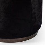 Featuring Sinclair Dark Hair On Hide Round Ottoman by Four Hands at Amethyst Home. This round ottoman can be placed just about anywhere, bringing with it a hip retro vibe. Covered in soft and luminous black hair-on hide, which is naturally warm and textural with authentic highlights.
Overall Dimensions: 22"W x 22"L x 18.50"H
Collection: WestgateColors: Sienna Brown ,Black Hair On. Amethyst Home provides interior design, new construction, custom furniture, and area rugs in the Charlotte metro area.