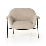 Featuring Suerte Chair - Knoll Sand by Four Hands at Amethyst Home. With a curvy silhouette and classic rolled arms, soft boucle lends a fresh feel to comfortable accent seating, with an airy iron cradle base for a beautiful balance of scale. Performance fabrics are specially created to withstand spills, stains, high traffic and wear, ensuring long-term comfort and unmatched dur. Amethyst Home provides interior design, new construction, custom furniture, and area rugs in the Washington metro area.