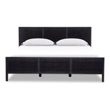 Featuring Sydney Black Wash King Bed by Four Hands at Amethyst Home. Black-washed mango frames an inset of black woven cane, for a textural, monochromatic look.Overall Dimensions: 78.25"W x 83"L x 46.50"H
Collection: PrescottColors: Black Wash ,Black CaneMaterials: Solid Mango ,Cane Weight: 172.35 lbs. Amethyst Home provides interior design, new construction, custom furniture, and area rugs in the Portland metro area.
