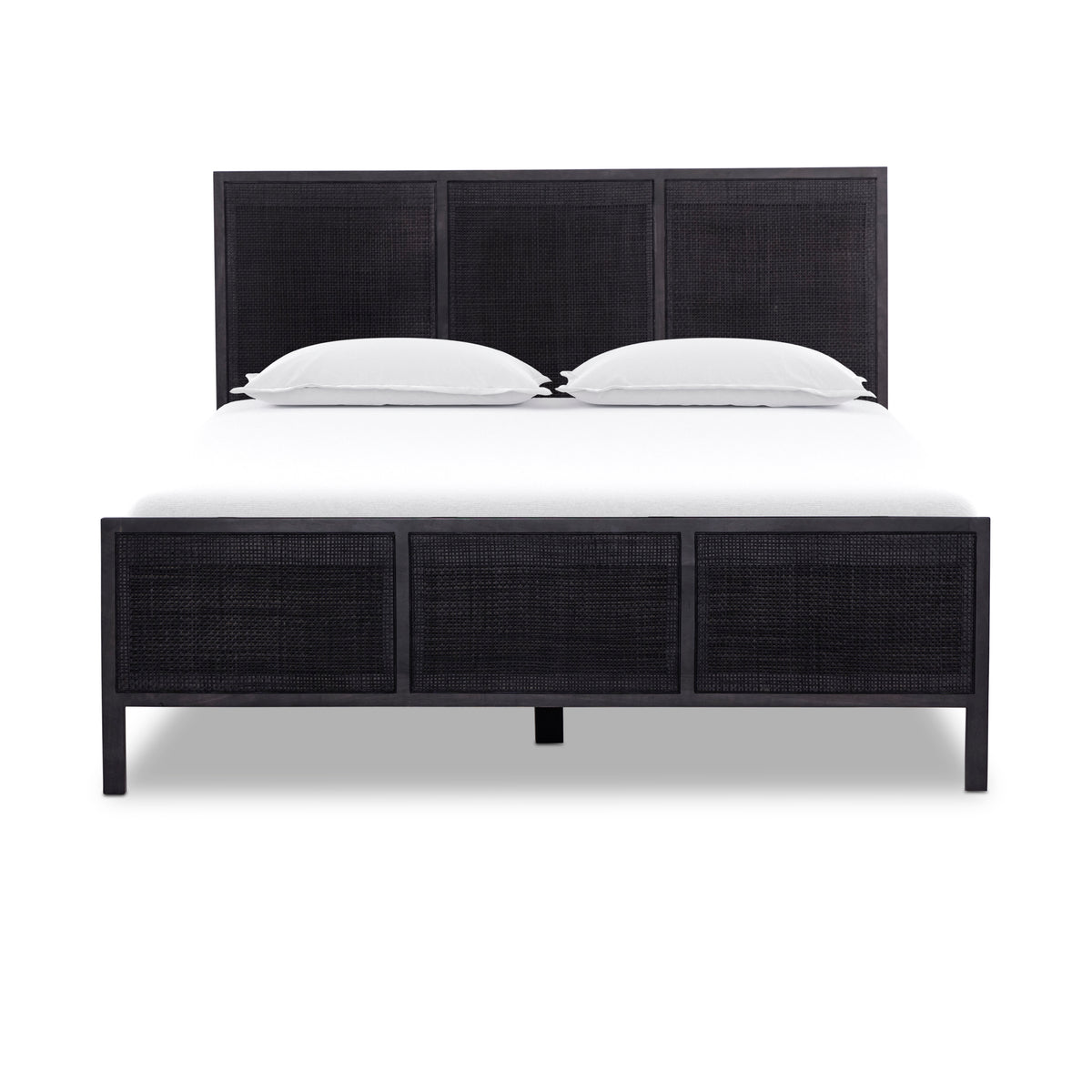Lit queen size Sydney noir délavé | prêt pour l'expédition!