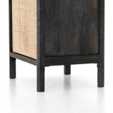 Featuring Sydney Black Wash Left Nightstand by Four Hands at Amethyst Home. Black-washed mango frames inset woven cane, for a textural look with eye-catching contrast. Roomy interior brings extra storage space to the bedside, with a removable shelf for clever convenience.
Collection: PrescottColors: Black Wash ,Natural CaneMaterials: Solid Mango ,CaneOverall Dimensions: 20"W x 16"L . Amethyst Home provides interior design, new construction, custom furniture, and area rugs in the Austin metro area.
