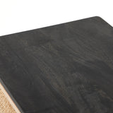 Featuring Sydney Black Wash Left Nightstand by Four Hands at Amethyst Home. Black-washed mango frames inset woven cane, for a textural look with eye-catching contrast. Roomy interior brings extra storage space to the bedside, with a removable shelf for clever convenience.
Collection: PrescottColors: Black Wash ,Natural CaneMaterials: Solid Mango ,CaneOverall Dimensions: 20"W x 16. Amethyst Home provides interior design, new construction, custom furniture, and area rugs in the Charlotte metro area.