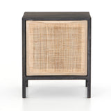 Featuring Sydney Black Wash Left Nightstand by Four Hands at Amethyst Home. Black-washed mango frames inset woven cane, for a textural look with eye-catching contrast. Roomy interior brings extra storage space to the bedside, with a removable shelf for clever convenience.
Collection: PrescottColors: Black Wash ,Natural CaneMaterials: Solid Mango ,CaneOverall Dimensions: 20"W x 1. Amethyst Home provides interior design, new construction, custom furniture, and area rugs in the Des Moines metro area.