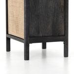 Featuring Sydney Black Wash Left Nightstand by Four Hands at Amethyst Home. Black-washed mango frames inset woven cane, for a textural look with eye-catching contrast. Roomy interior brings extra storage space to the bedside, with a removable shelf for clever convenience.
Collection: PrescottColors: Black Wash ,Natural CaneMaterials: Solid Mango ,CaneOverall Dimensions: 20"W x 16"L x. Amethyst Home provides interior design, new construction, custom furniture, and area rugs in the Tampa metro area.