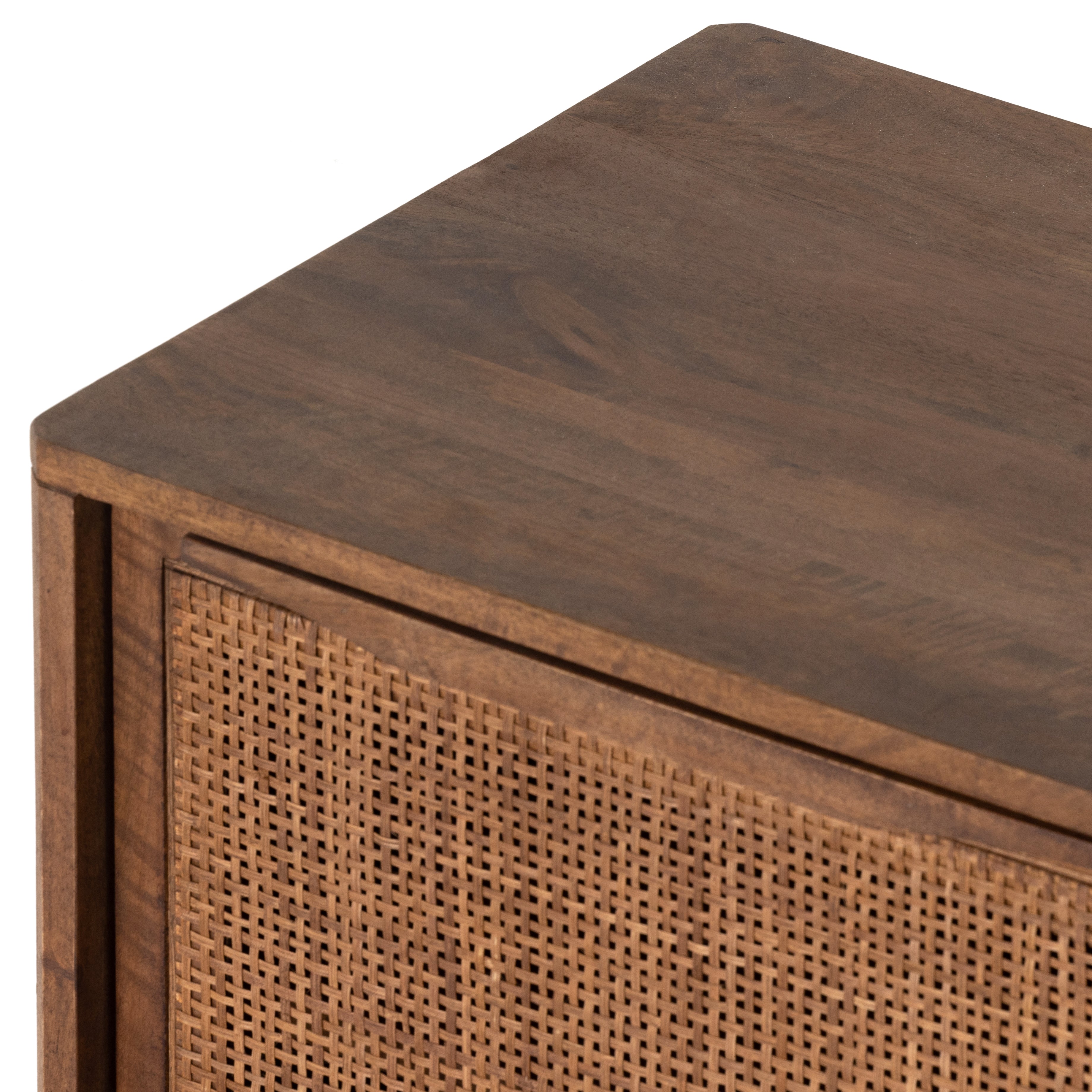 Featuring Sydney Brown Wash Left Nightstand by Four Hands at Amethyst Home. Brown-washed mango encases inset woven cane, for a light, textural look with monochromatic vibes. Removable interior shelf offers clever convenience. Option to pair with matching right nightstand.
Collection: PrescottColors: Brown Wash ,Brown CaneMaterials: Solid Mango ,CaneOverall Dimensions: 20"W x 16"L x . Amethyst Home provides interior design, new construction, custom furniture, and area rugs in the Boston metro area.