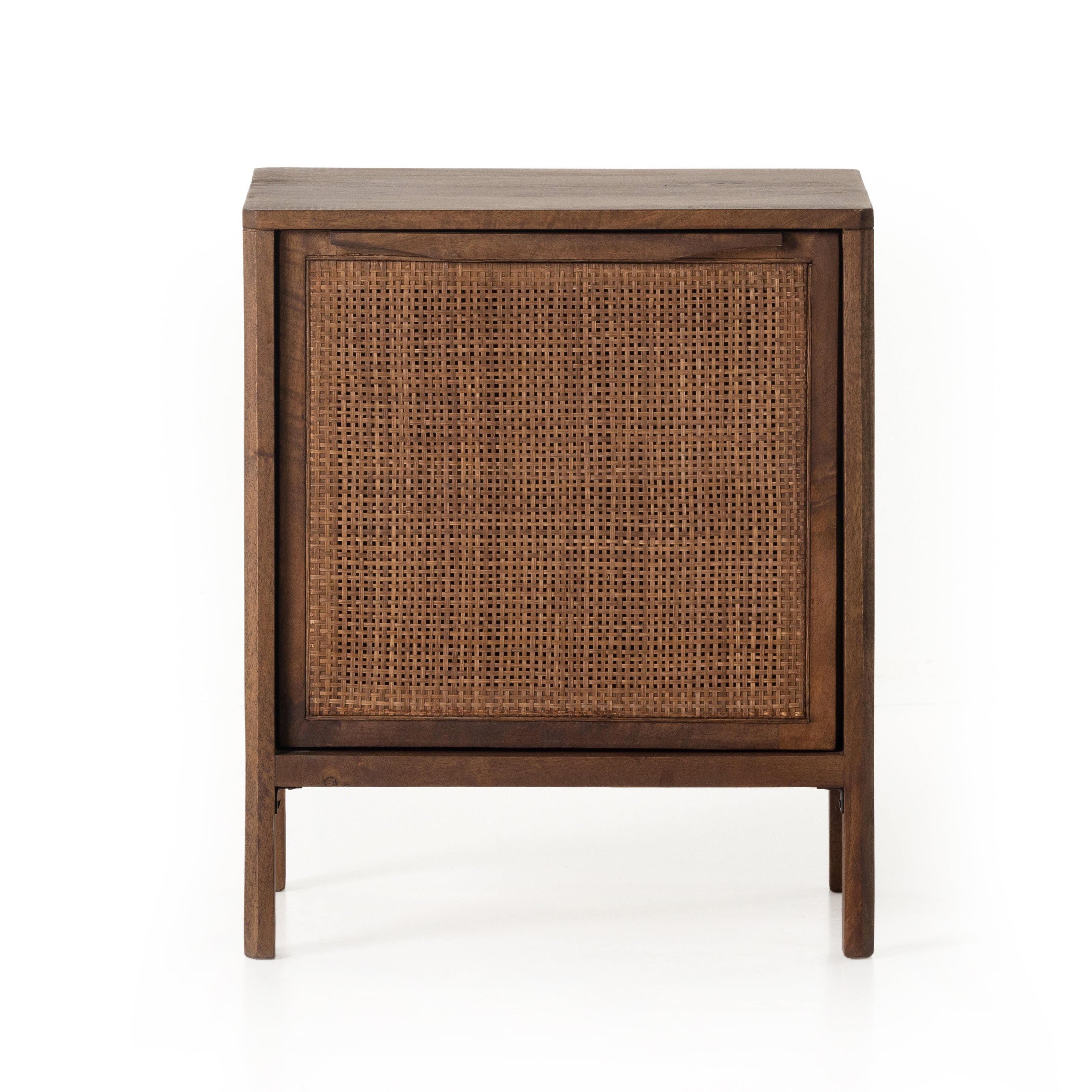 Featuring Sydney Brown Wash Left Nightstand by Four Hands at Amethyst Home. Brown-washed mango encases inset woven cane, for a light, textural look with monochromatic vibes. Removable interior shelf offers clever convenience. Option to pair with matching right nightstand.
Collection: PrescottColors: Brown Wash ,Brown CaneMaterials: Solid Mango ,CaneOverall Dimensions: 20"W x 16"L . Amethyst Home provides interior design, new construction, custom furniture, and area rugs in the Monterey metro area.