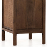 Brown-washed mango encases inset woven cane, for a light, textural look with monochromatic vibes. Removable interior shelf offers clever convenience. Option to pair with matching right nightstand. Amethyst Home provides interior design, new construction, custom furniture, and area rugs in the Salt Lake City metro area.