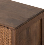 Featuring Sydney Brown Wash Right Nightstand by Four Hands at Amethyst Home. Brown-washed mango encases inset woven cane, for a light, textural look with monochromatic vibes. Removable interior shelf offers clever convenience. Option to pair with matching left nightstand.
Collection: PrescottColors: Brown Wash ,Brown CaneMaterials: Solid Mango ,CaneOverall Dimensions: 20"W x 16"L x . Amethyst Home provides interior design, new construction, custom furniture, and area rugs in the Boston metro area.