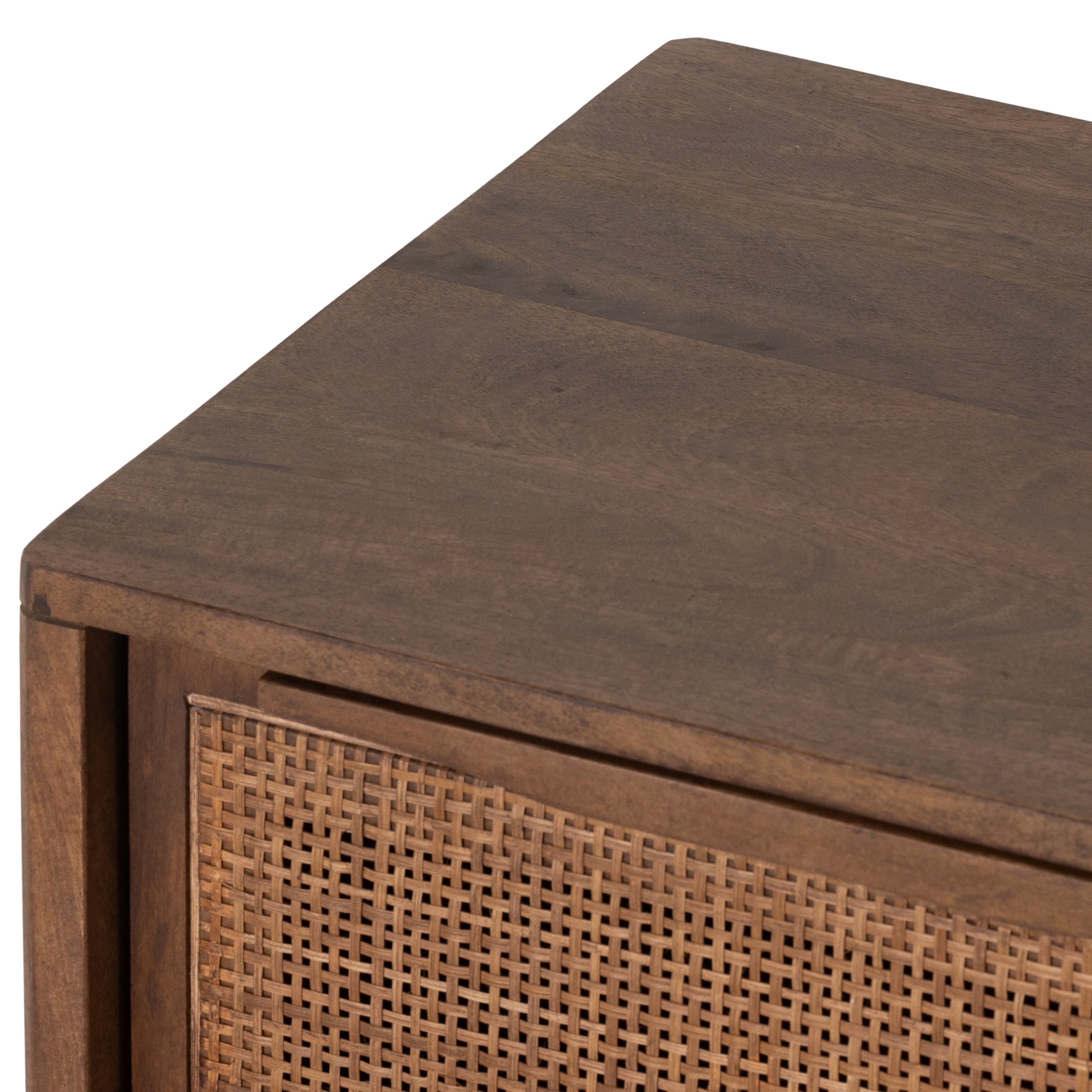 Featuring Sydney Brown Wash Right Nightstand by Four Hands at Amethyst Home. Brown-washed mango encases inset woven cane, for a light, textural look with monochromatic vibes. Removable interior shelf offers clever convenience. Option to pair with matching left nightstand.
Collection: PrescottColors: Brown Wash ,Brown CaneMaterials: Solid Mango ,CaneOverall Dimensions: 20"W x 16"L x 2. Amethyst Home provides interior design, new construction, custom furniture, and area rugs in the Omaha metro area.