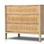 Featuring Sydney Large Nightstand - Natural Mango by Four Hands at Amethyst Home. Natural mango frames inset woven cane, for a light, textural look with organic allure. Three spacious drawers provide plenty of closed storage. Amethyst Home provides interior design, new home construction design consulting, vintage area rugs, and lighting in the Des Moines metro . Amethyst Home provides interior design, new home construction design consulting, vintage area rugs, and lighting in the Miami metro area.