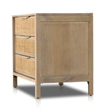 Featuring Sydney Large Nightstand - Natural Mango by Four Hands at Amethyst Home. Natural mango frames inset woven cane, for a light, textural look with organic allure. Three spacious drawers provide plenty of closed storage. Amethyst Home provides interior design, new home construction design consulting, vintage area rugs, and lighting in the Des Moines me. Amethyst Home provides interior design, new home construction design consulting, vintage area rugs, and lighting in the Park City metro area.