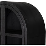 Featuring Tolle Drifted Matte Black Cabinet by Four Hands at Amethyst Home. Made from black-finished solid oak, French-inspired cabinetry features an arched top, spacious interior and a clear glass front for storage and display.
Collection: IrondaleColors: Antique Brass ,Drifted BlackMaterials: Iron ,Solid Oak Weight: 185.3 lbsOverall Dimensions: 38"W x 19"L x 84"HVolume: 51.74 . Amethyst Home provides interior design, new construction, custom furniture, and area rugs in the Des Moines metro area.