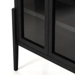 Featuring Tolle Drifted Matte Black Cabinet by Four Hands at Amethyst Home. Made from black-finished solid oak, French-inspired cabinetry features an arched top, spacious interior and a clear glass front for storage and display.
Collection: IrondaleColors: Antique Brass ,Drifted BlackMaterials: Iron ,Solid Oak Weight: 185.3 lbsOverall Dimensions: 38"W x 19"L x 84"HVolume: 51.74. Amethyst Home provides interior design, new construction, custom furniture, and area rugs in the Kansas City metro area.