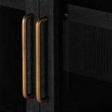 Featuring Tolle Drifted Matte Black Cabinet by Four Hands at Amethyst Home. Made from black-finished solid oak, French-inspired cabinetry features an arched top, spacious interior and a clear glass front for storage and display.
Collection: IrondaleColors: Antique Brass ,Drifted BlackMaterials: Iron ,Solid Oak Weight: 185.3 lbsOverall Dimensions: 38"W x 19"L x 84"HVolume: 51.74 c. Amethyst Home provides interior design, new construction, custom furniture, and area rugs in the Nashville metro area.