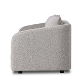 Featuring Topanga Knoll Domino Sofa by Four Hands at Amethyst Home. Textural boucle and angled arms give this sofa a stylish upgrade, while the two-over-one cushion configuration lend a laid-back look. Performance fabric is specially created to withstand spills, stains, high traffic and wear, ensuring long-term comfort and unmatched durability.
Overall Dime. Amethyst Home provides interior design, new home construction design consulting, vintage area rugs, and lighting in the Charlotte metro area.