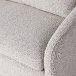 Featuring Topanga Knoll Domino Sofa by Four Hands at Amethyst Home. Textural boucle and angled arms give this sofa a stylish upgrade, while the two-over-one cushion configuration lend a laid-back look. Performance fabric is specially created to withstand spills, stains, high traffic and wear, ensuring long-term comfort and unmatched durability.
Overall Dimens. Amethyst Home provides interior design, new home construction design consulting, vintage area rugs, and lighting in the Houston metro area.
