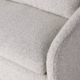 Featuring Topanga Knoll Domino Sofa by Four Hands at Amethyst Home. Textural boucle and angled arms give this sofa a stylish upgrade, while the two-over-one cushion configuration lend a laid-back look. Performance fabric is specially created to withstand spills, stains, high traffic and wear, ensuring long-term comfort and unmatched durability.
Overall Dimens. Amethyst Home provides interior design, new home construction design consulting, vintage area rugs, and lighting in the Houston metro area.