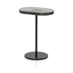 Featuring Vinia Light Blue Cast Glass End Table by Four Hands at Amethyst Home. A slim-profile end table pairs a simple iron base with an oval tabletop of hand-cast recycled glass in a soft, smoky blue.
Collection: MarlowColors: Light Blue Cast Glass ,Iron Matte BlackMaterials: Cast Glass ,IronOverall Dimensions: 12.75"W x 8.25"L x 17"H Weight: 17.85 lbs. Amethyst Home provides interior design, new construction, custom furniture, and area rugs in the Laguna Beach metro area.