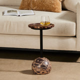 Featuring Viola Accent Table - Merlot Marble by Four Hands at Amethyst Home. The Viola Merlot Marble Accent Table is a stylish and practical accessory for any living room. The marble tabletop and sturdy steel frame ensures durability, while the contemporary design will make a great addition to any décor. Enjoy the natural beauty of the marble table top as it enhances any space.
. Amethyst Home provides interior design, new construction, custom furniture, and area rugs in the Des Moines metro area.