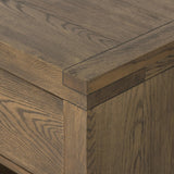 Solid acacia shapes a streamlined box-style nightstand, with lap joint corners for a detail-driven touch. Finished with smooth, push-latch drawer glides.Collection: Bennet Amethyst Home provides interior design, new home construction design consulting, vintage area rugs, and lighting in the Newport Beach metro area.