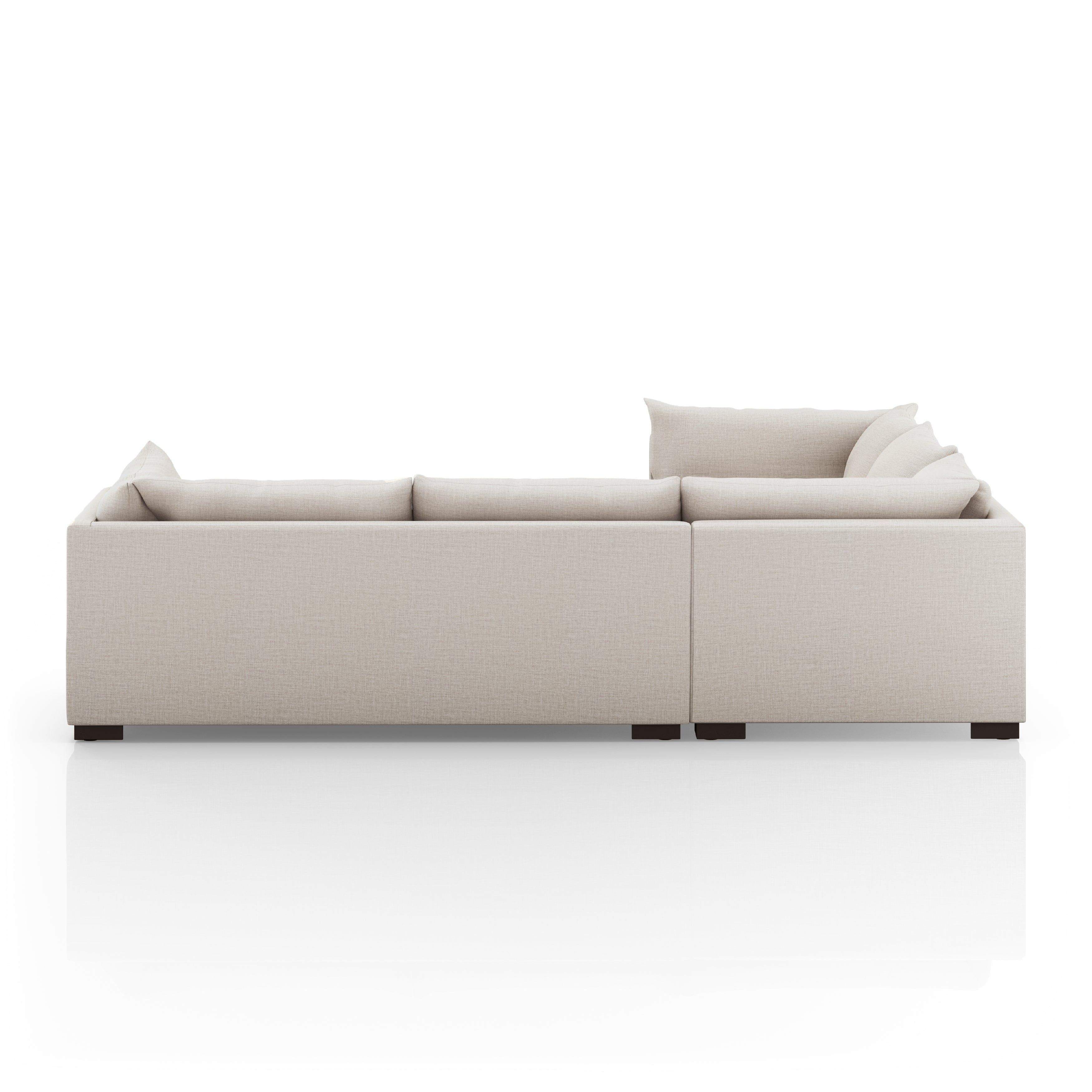 Featuring Westwood Bennett Moon 3-PC Sectional by Four Hands at Amethyst Home. Westwood Bennett Moon 3-PC Sectional's clean-lined and simply styled, high-performance fabric places a family-friendly twist on the quintessential sectional. A wooden base keeps things classy while casual. Various configuration options offer flexibility in any size space. Performanc. Amethyst Home provides interior design, new home construction design consulting, vintage area rugs, and lighting in the Boston metro area.