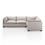 Featuring Westwood Bennett Moon 3-PC Sectional by Four Hands at Amethyst Home. Westwood Bennett Moon 3-PC Sectional's clean-lined and simply styled, high-performance fabric places a family-friendly twist on the quintessential sectional. A wooden base keeps things classy while casual. Various configuration options offer flexibility in any size space. Perfor. Amethyst Home provides interior design, new home construction design consulting, vintage area rugs, and lighting in the Des Moines metro area.