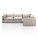 Featuring Westwood Bennett Moon 3-PC Sectional by Four Hands at Amethyst Home. Westwood Bennett Moon 3-PC Sectional's clean-lined and simply styled, high-performance fabric places a family-friendly twist on the quintessential sectional. A wooden base keeps things classy while casual. Various configuration options offer flexibility in any size space. Perfor. Amethyst Home provides interior design, new home construction design consulting, vintage area rugs, and lighting in the Des Moines metro area.