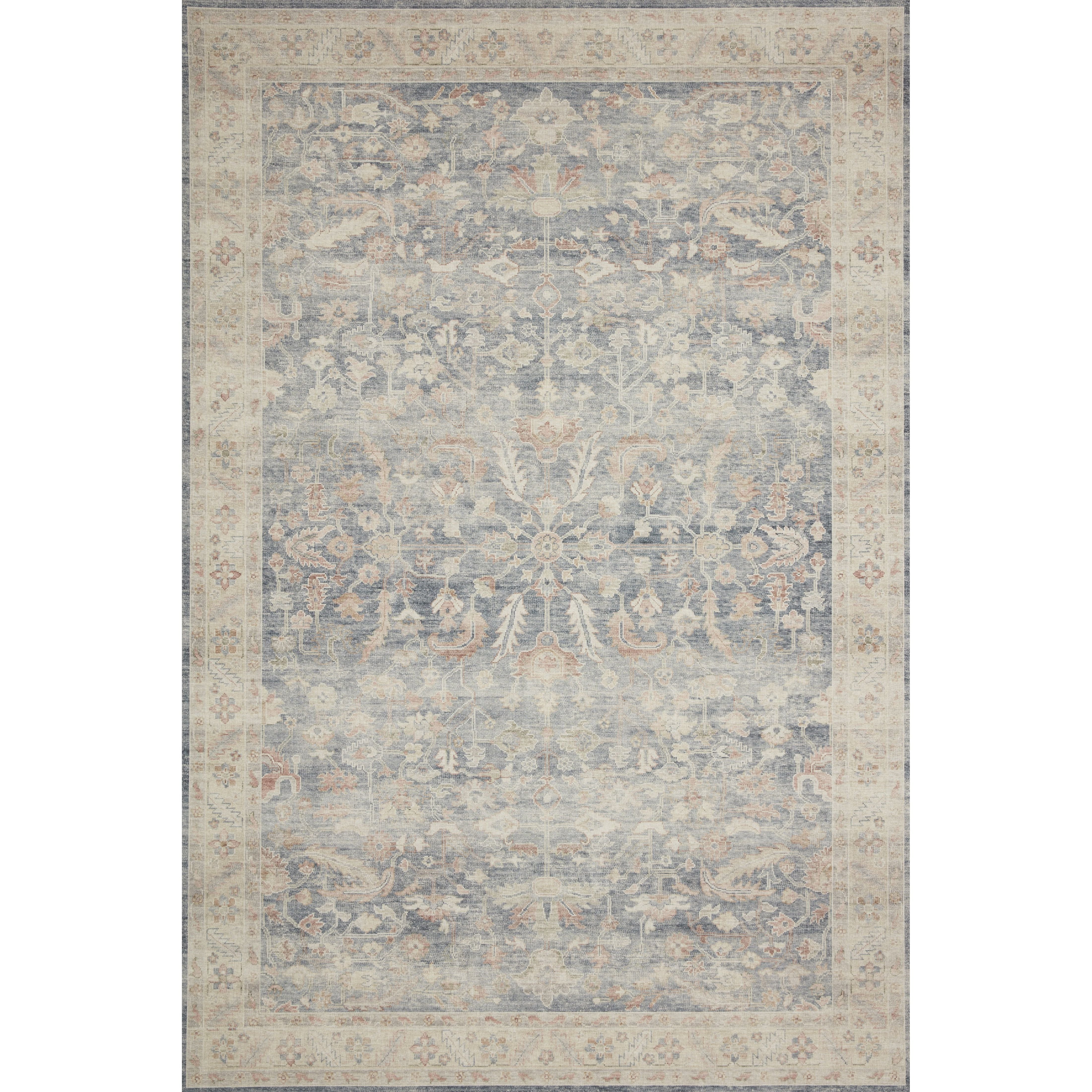 Featuring soft motifs in a carefully curated color palate of blue, yellow, red, and hints of orange, the Hathaway Denim / Multi area rug captures the essence of one-of-a-kind vintage or antique area rug. This rug is ideal for high traffic areas such as living rooms, dining rooms, kitchens, hallways, and entryways.