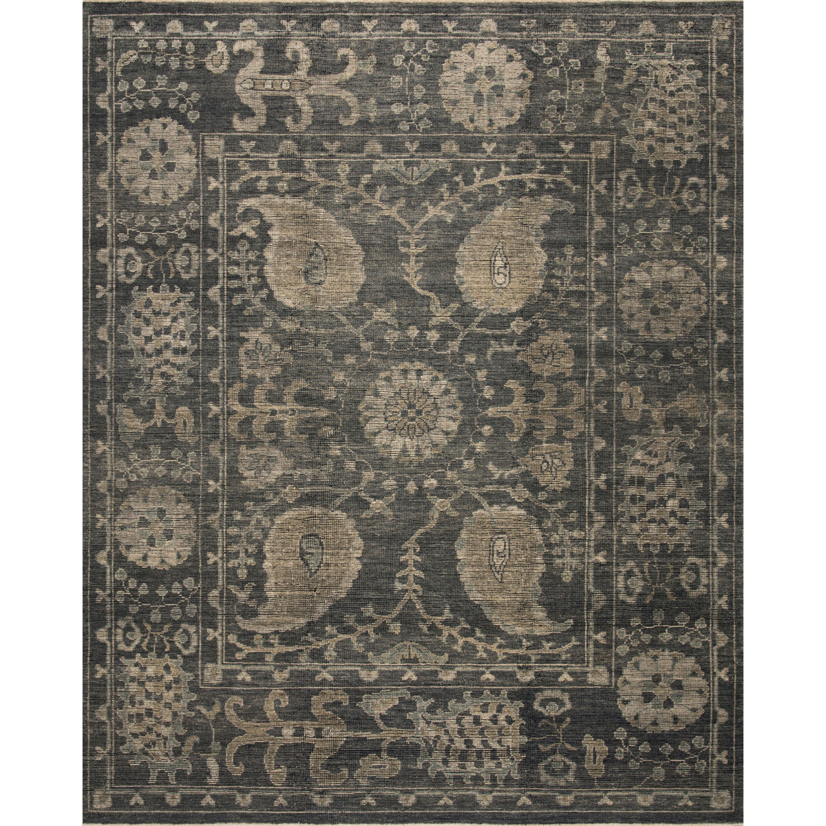 Tapis noué à la main Heirloom Taupe / Taupe
