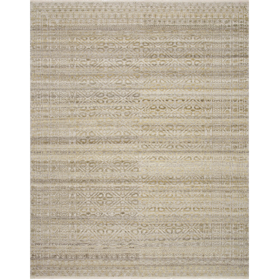 Tapis noué à la main Idris beige/paille