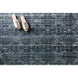 Featuring Idris Ink Hand-Knotted Rug by Loloi at Amethyst Home. The Idris Ink area rug from Loloi is meticulously hand-knotted of viscose and wool. You will love this rug because the rug is:

Perfect for entryways, living rooms, and bedrooms
Easy to clean and maintain
Gorgeous with the intricate pattern and patina
Warms up any room with the high / low .  Amethyst Home provides interior design, new home construction design consulting, vintage area rugs, and lighting in the Winter Garden metro area.