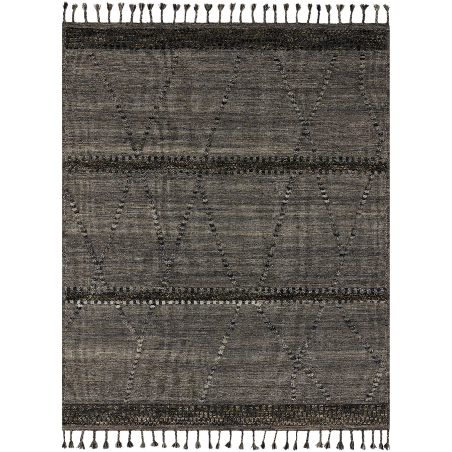 Tapis noué à la main gris/multi Iman
