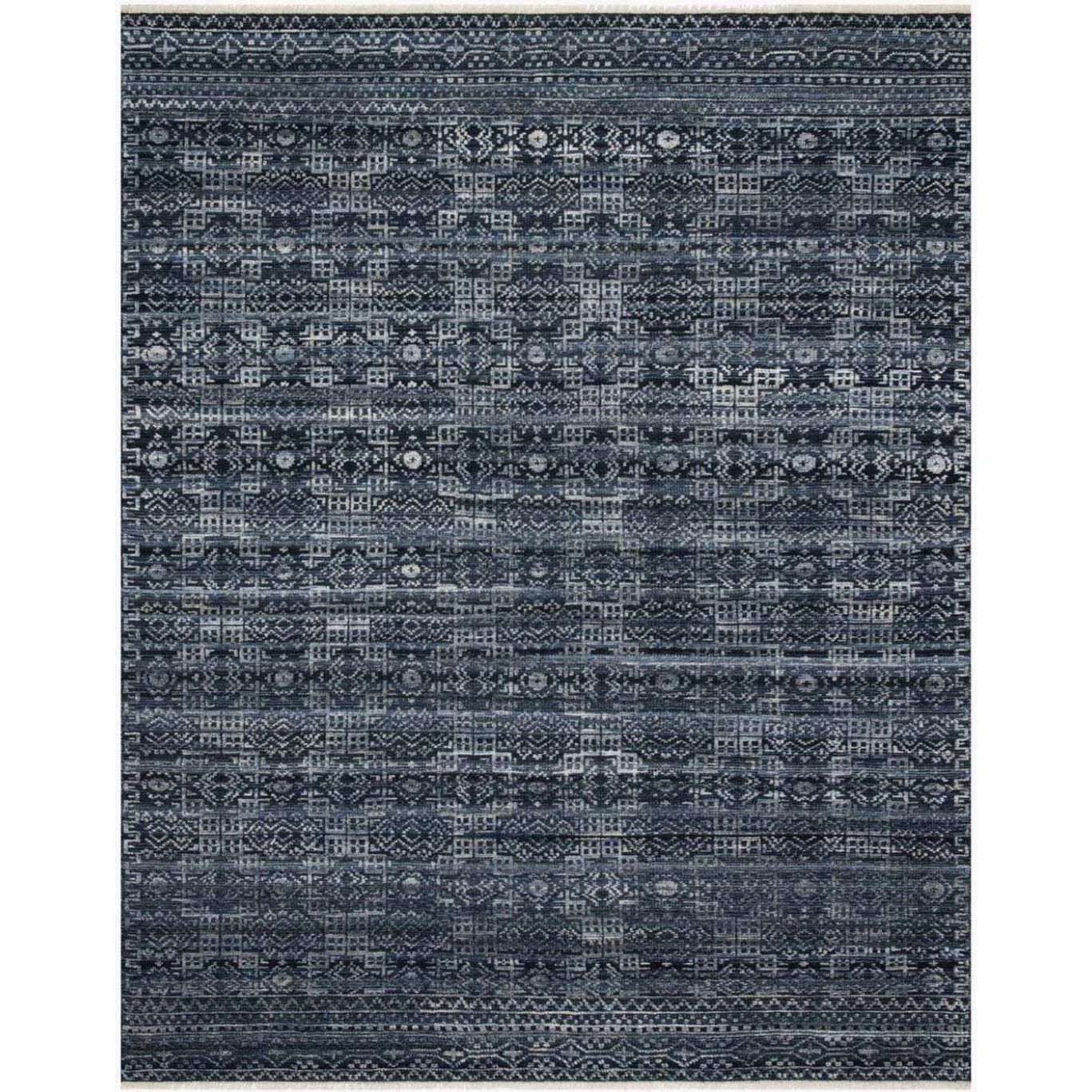 Both timeless and modern, the Idris Ink area rug from Loloi is meticulously hand-knotted in colors of navy, indigo, and grey. The tonal series features an elevated texture, accentuating the pattern in every piece. The Idris Ink Area Rug is hand-knotted with a blend of 70% Viscose and 30% Wool also known as ID-03 Ink.