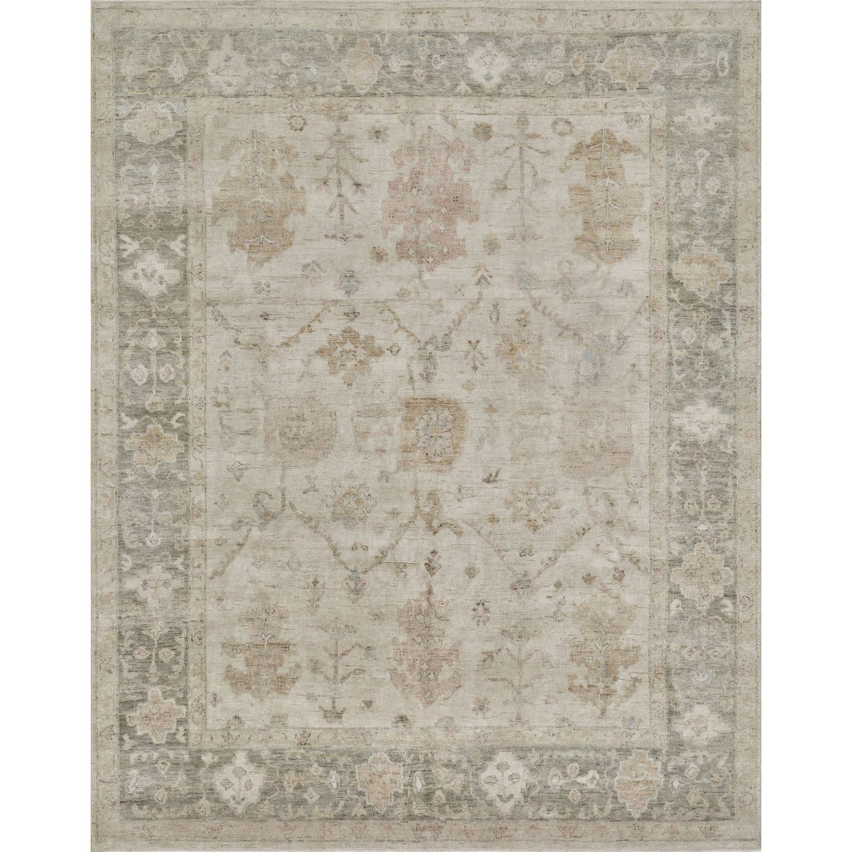 Tapis noué à la main Vincent Stone / Storm