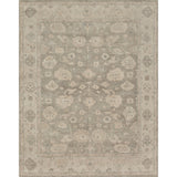 Tapis noué à la main Vincent argent/pierre