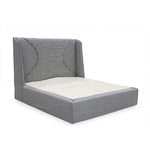 The modern Ivy Bed by Verellen has a gorgeous dual arched inside out stitch with a bar track detail on the headboard. This comfy bed features:  double needle stitch detail sits on glides not used with a box spring available slipcovered or upholstered Available in twin, full, queen, king, and California king mattresses.