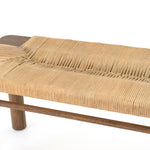 Featuring Shona Bench by Four Hands at Amethyst Home. Natural in texture and tone. Russet mahogany framing strikes a low-profile pose as vintage cotton rope weaves for an ultra-organic seat reminiscent of its Indonesian roots.
Overall Dimensions: 60"W x 17.50"L x 19.50"H
Colors: Russet Mahogany, Vintage CottonMaterials: Solid Mahogany, Cotton RopeWeight: 65.4.  Amethyst Home provides interior design, new home construction design consulting, vintage area rugs, and lighting in the Dallas metro area.