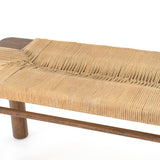 Featuring Shona Bench by Four Hands at Amethyst Home. Natural in texture and tone. Russet mahogany framing strikes a low-profile pose as vintage cotton rope weaves for an ultra-organic seat reminiscent of its Indonesian roots.
Overall Dimensions: 60"W x 17.50"L x 19.50"H
Colors: Russet Mahogany, Vintage CottonMaterials: Solid Mahogany, Cotton RopeWeight: 65.4.  Amethyst Home provides interior design, new home construction design consulting, vintage area rugs, and lighting in the Dallas metro area.