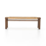 Featuring Shona Bench by Four Hands at Amethyst Home. Natural in texture and tone. Russet mahogany framing strikes a low-profile pose as vintage cotton rope weaves for an ultra-organic seat reminiscent of its Indonesian roots.
Overall Dimensions: 60"W x 17.50"L x 19.50"H
Colors: Russet Mahogany, Vintage CottonMaterials: Solid Mahogany, Cotton RopeWeight: 6.  Amethyst Home provides interior design, new home construction design consulting, vintage area rugs, and lighting in the San Diego metro area.