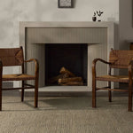 Indulge in the Aion Atropos, where the extraordinary softness of Cashmere meets the enduring durability and resilience of New Zealand Wool. The longer length of New Zealand wool fibers contributes to the strength of this artfully finished product. Amethyst Home provides interior design, new home construction design consulting, vintage area rugs, and lighting in the Houston metro area.