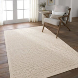 The Continuum collection brings the classic sisal look to outdoor spaces and high-traffic indoor areas. The soft Axiom design features an abstract, geometric pattern with cream high-low pile for added dimension. The polypropylene fibers are stain and water resistant for an easy-care accent piece that suits any area of the home Amethyst Home provides interior design, new home construction design consulting, vintage area rugs, and lighting in the Salt Lake City metro area.