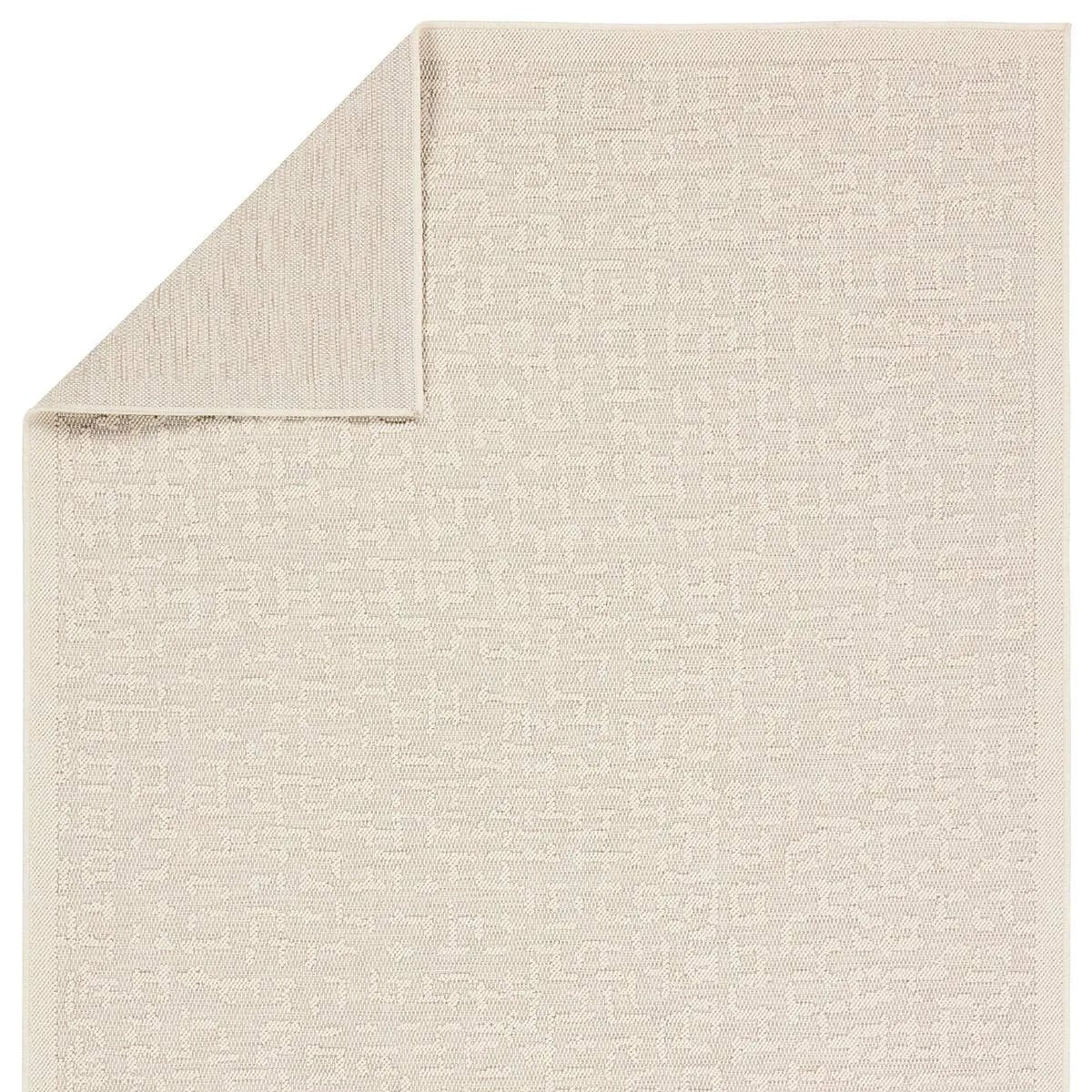 The Continuum collection brings the classic sisal look to outdoor spaces and high-traffic indoor areas. The soft Axiom design features an abstract, geometric pattern with cream high-low pile for added dimension. The polypropylene fibers are stain and water resistant for an easy-care accent piece that suits any area of the home Amethyst Home provides interior design, new home construction design consulting, vintage area rugs, and lighting in the Tampa metro area.