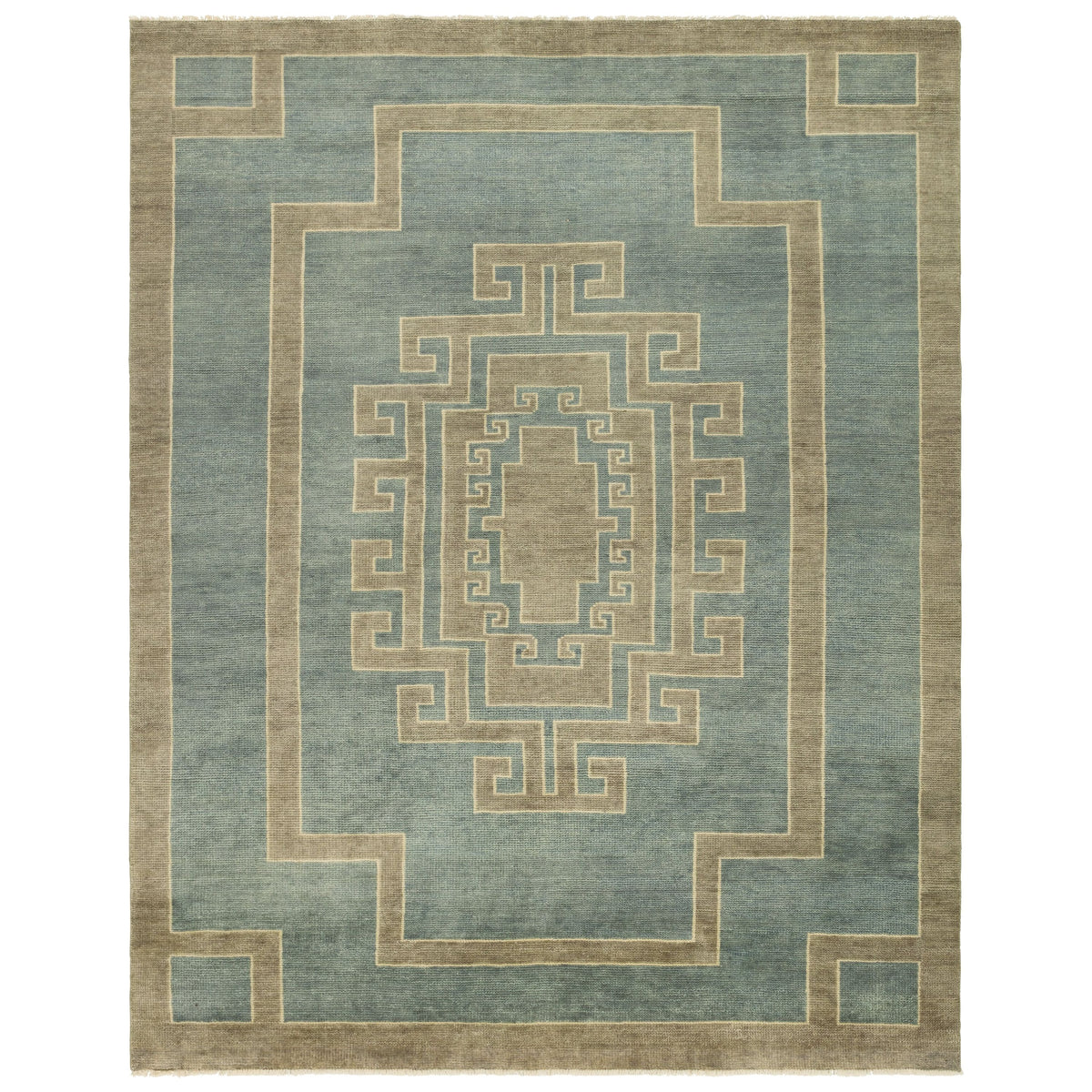 Tapis noué à la main bleu Kyrenia de Chypre